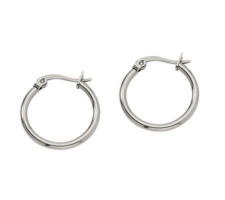 Steel by Design 3/4 Hoop Earrings