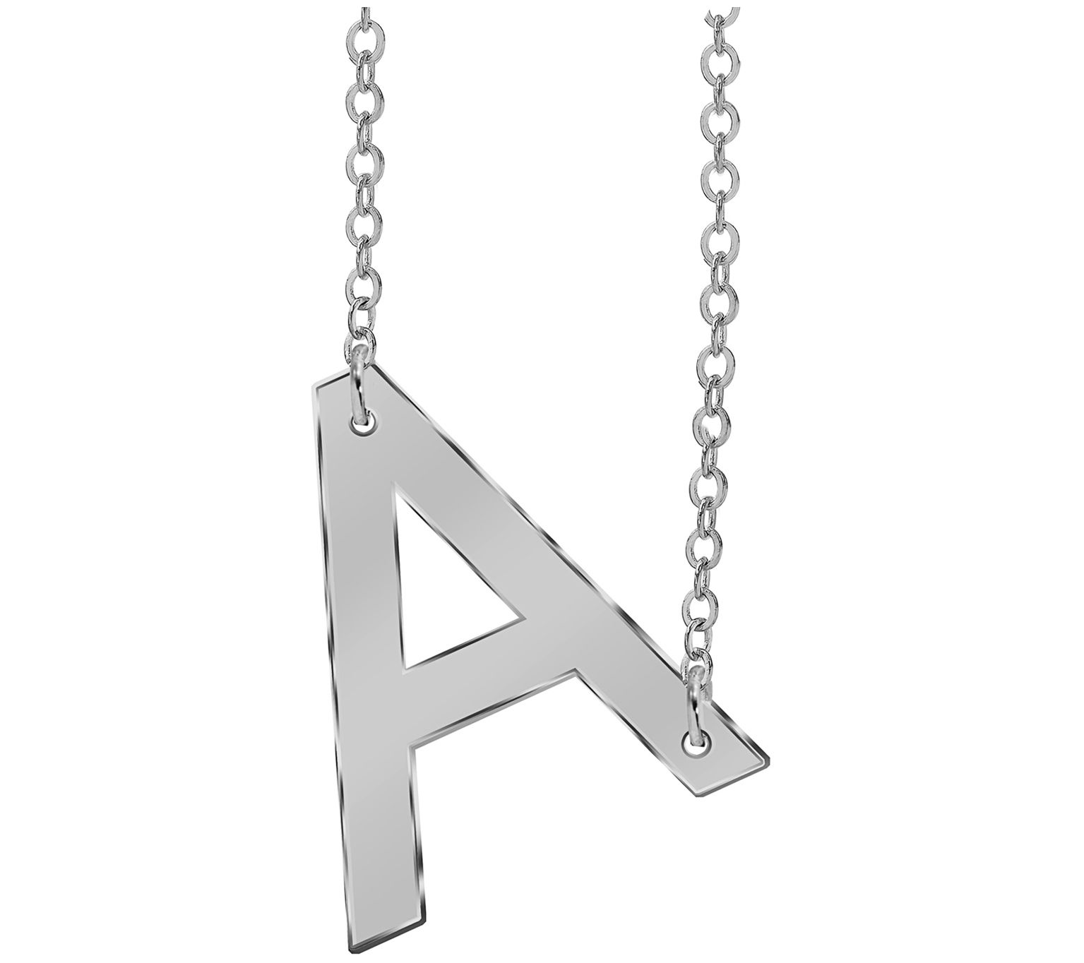 Sterling Silver Personalized Initial Necklace