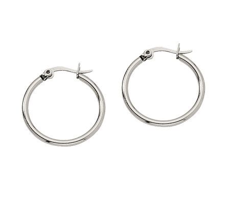 Steel by Design 3/4 Hoop Earrings