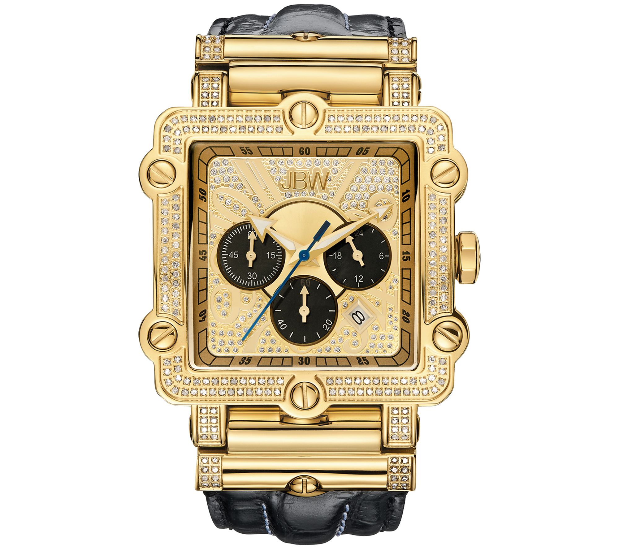 JBW Mens Phantom Gold-Plated Stainless Watch