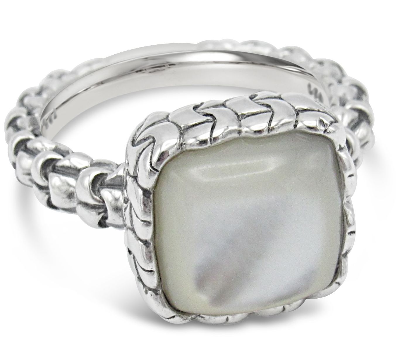 Tiffany Kay Studio Purl Knit Mother-of-Pearl Ri ng