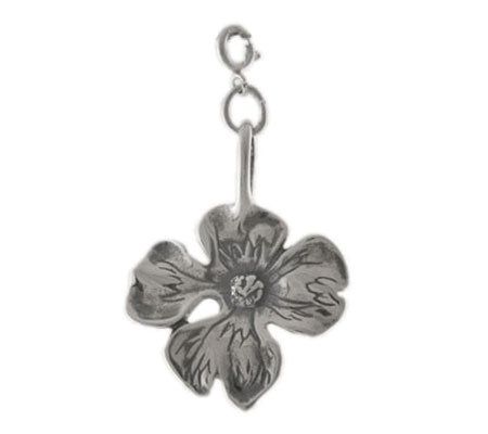 Sterling Dogwood Blossom Charm