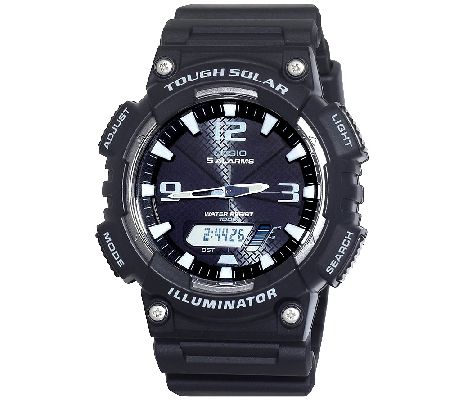 Casio Mens Tough Solar Powered Analog-Digital Sport Watch