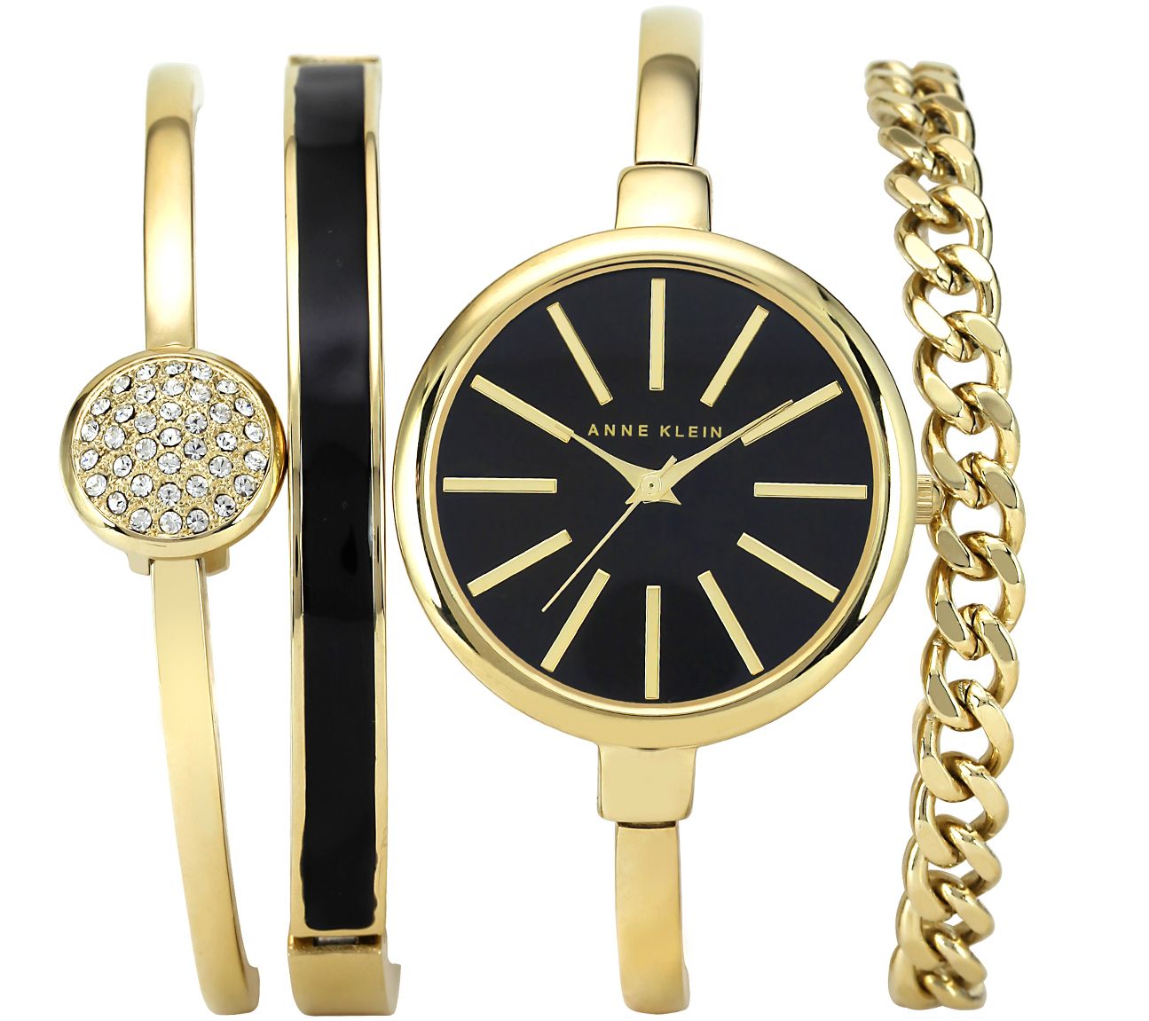 anne klein bangle watch and bracelet set