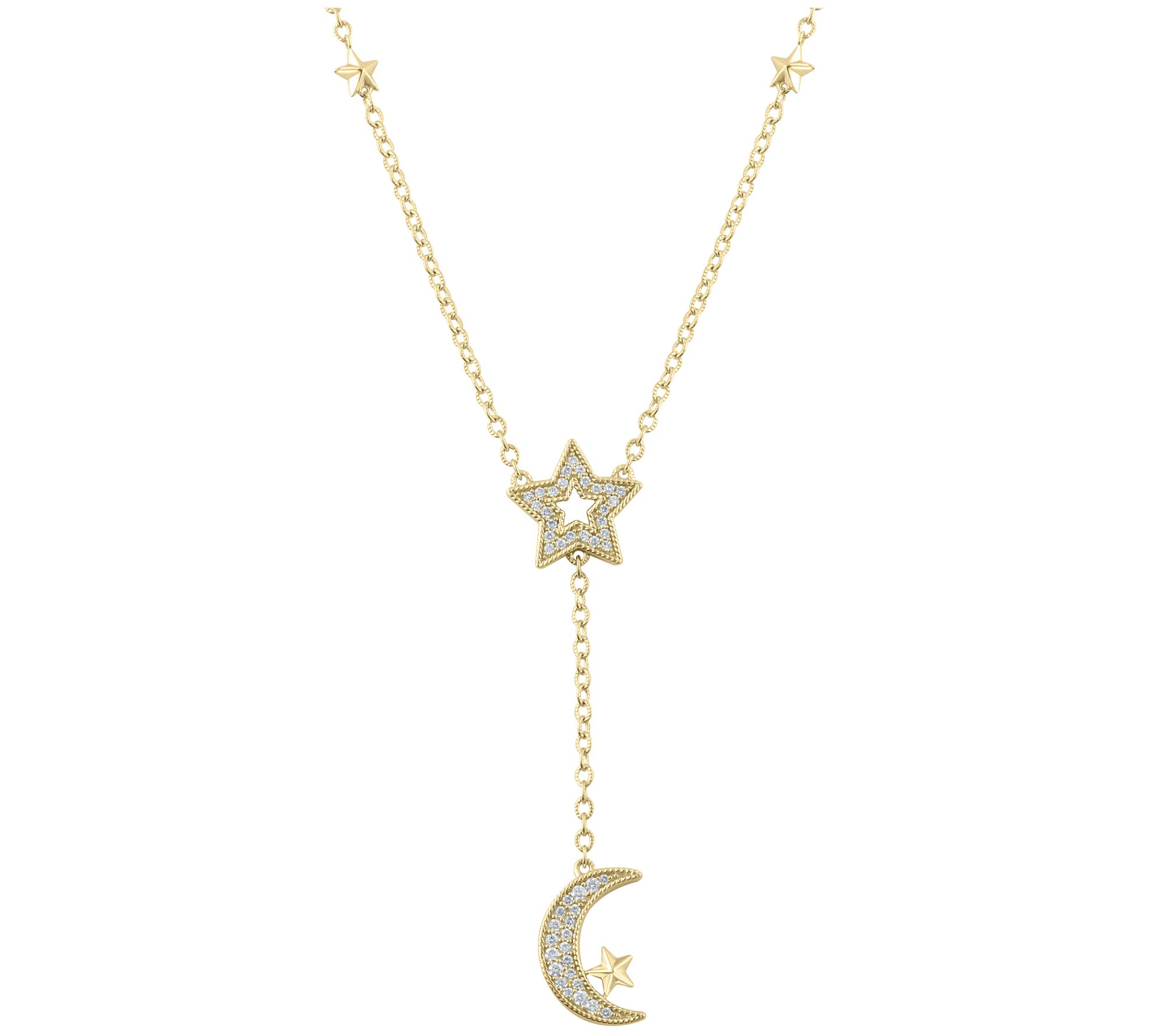 Judith Ripka 14K Gold 0.25 cttw Diamond Necklac e