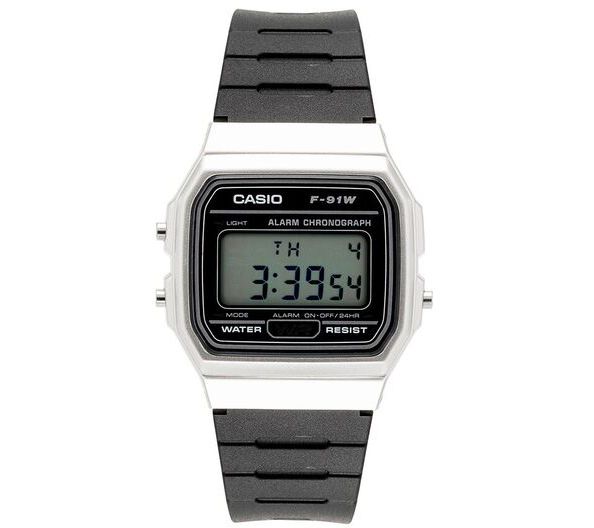 Casio Mens Black and Silver Digital Watch