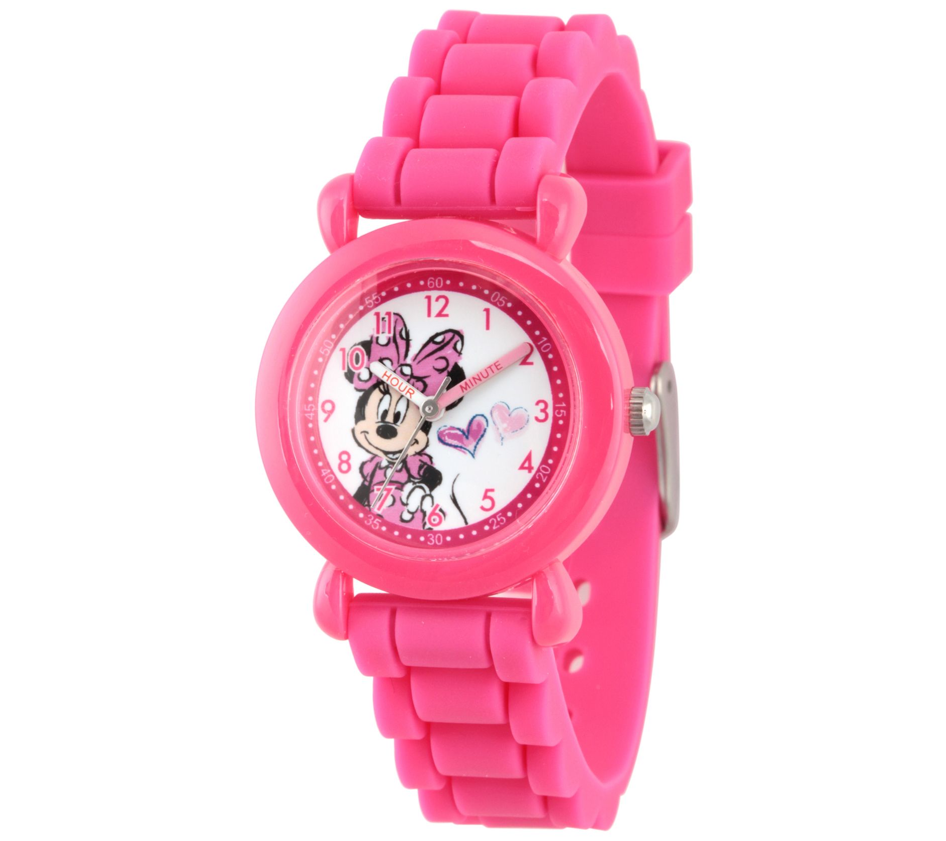 Disney Minnie Mouse Girls Pink Plastic Watch