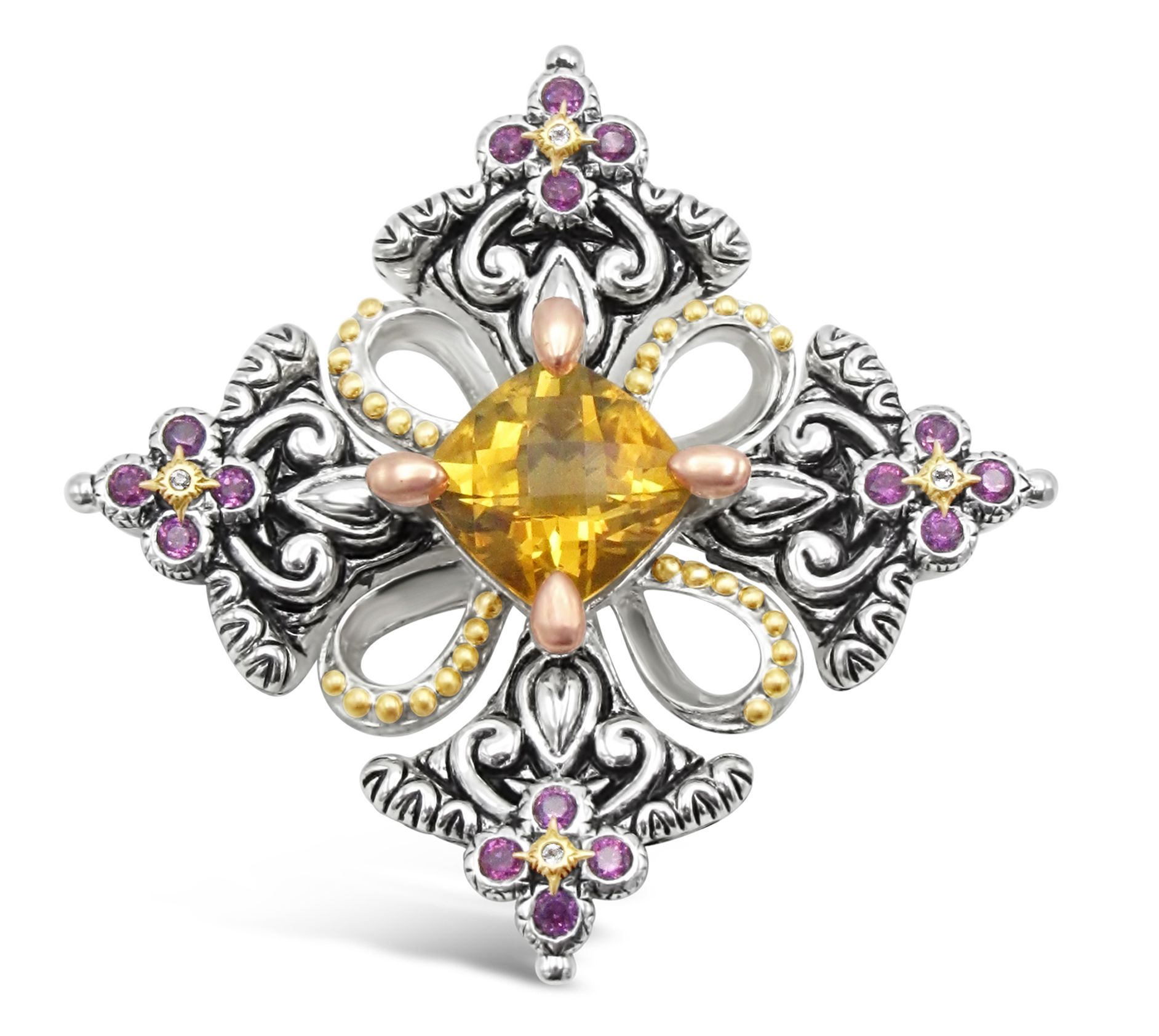 Barbara Bixby Sterling Silver & 18K Gold Gemstone Enhancer