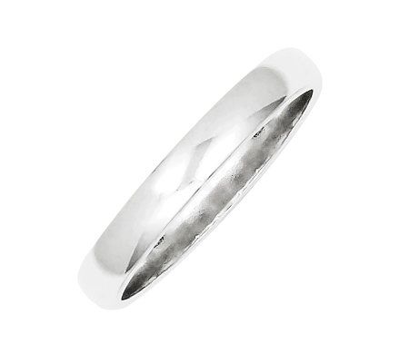 Sterling 3mm Polished Half-Round Ring