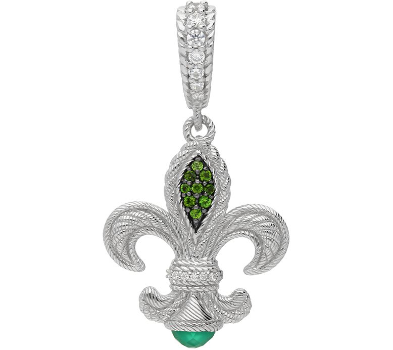 Judith Ripka Sterling Fleur-de-lis Enhancer