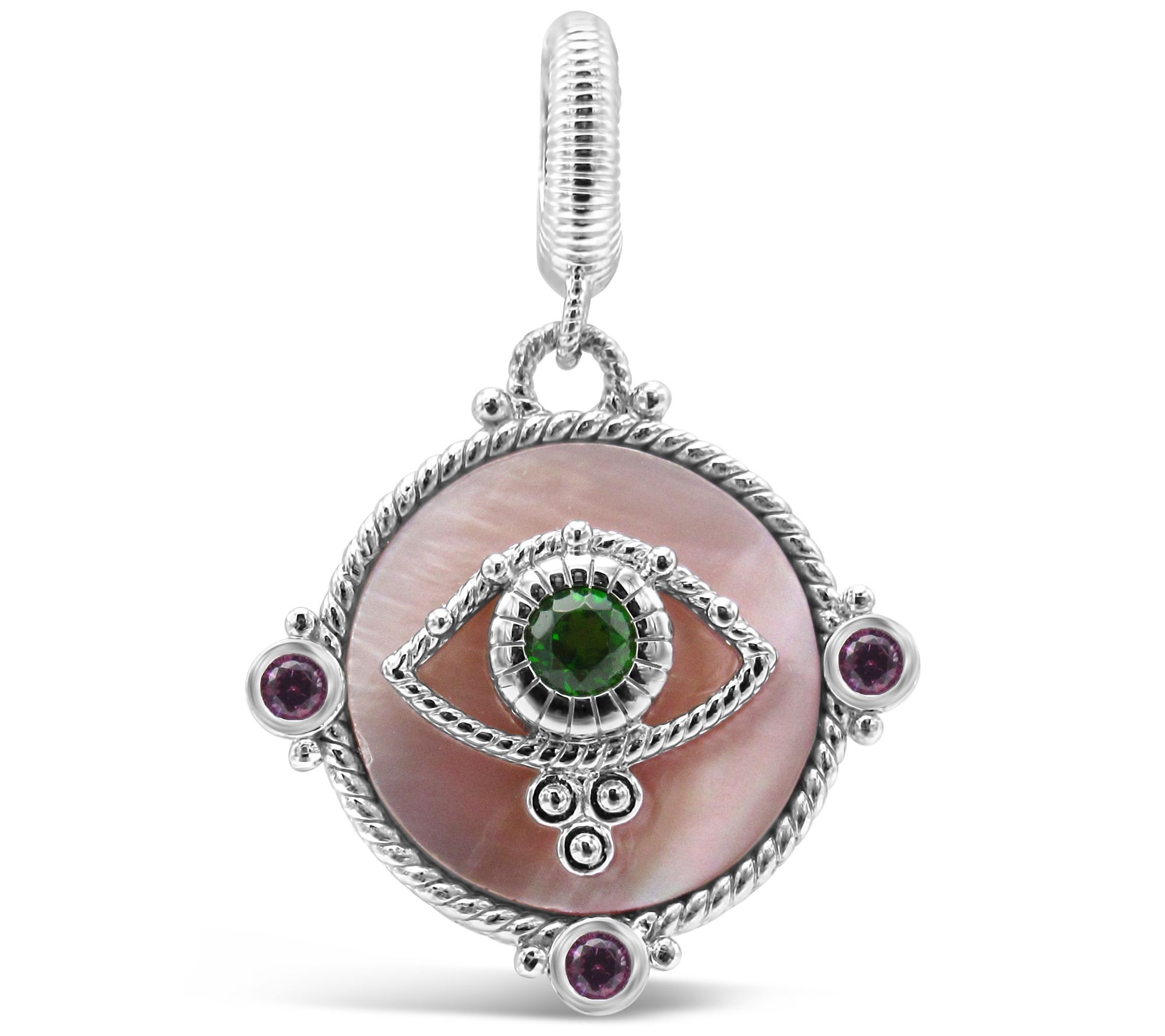 Judith Classic Sterling Silver Gemstone EvilEye Enhancer