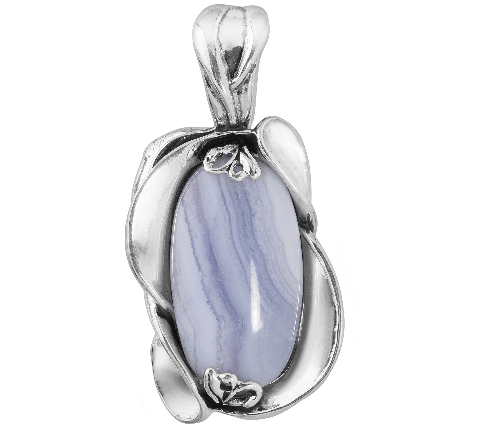 Carolyn Pollack Sterling Calla Lily Gemstone En hancer