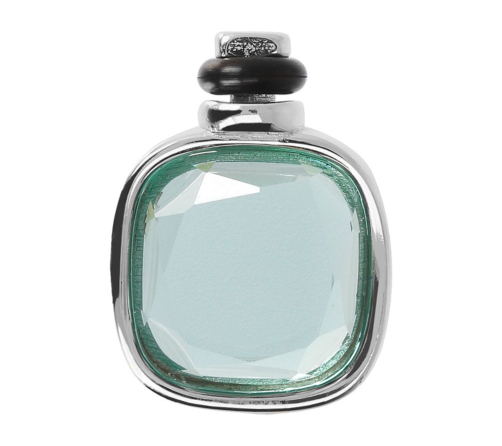 DUO Sterling Silver Simulated Gemstone Charm
