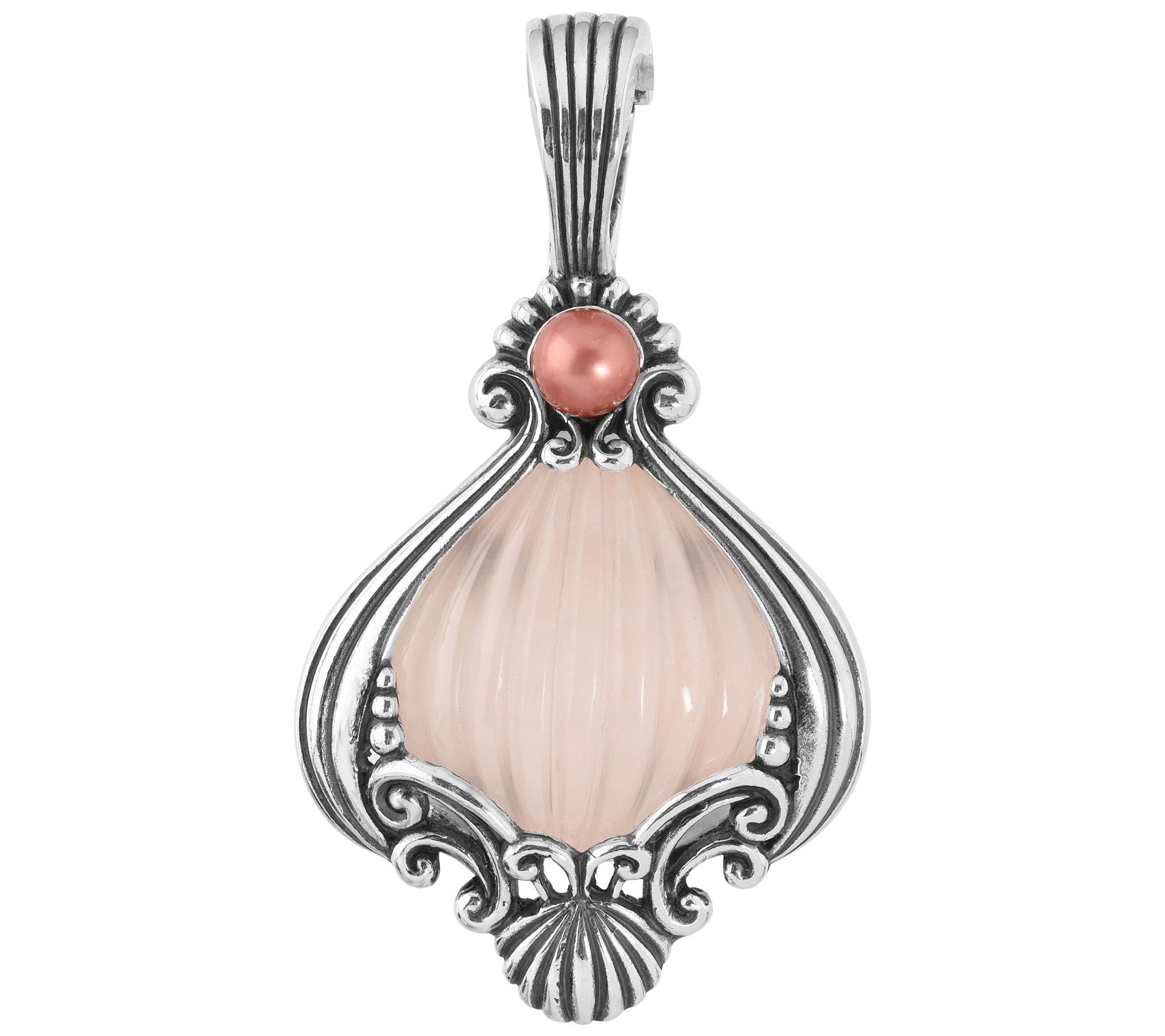 Carolyn Pollack Sterling Multi-Gemstone Sh ell Enhancer