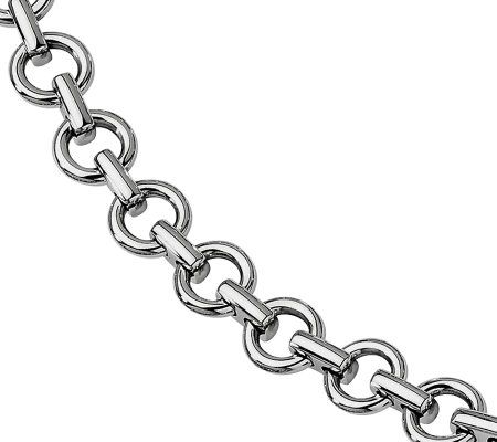 Steel by Design Mens 8-1/4 Polished Links Bra celet
