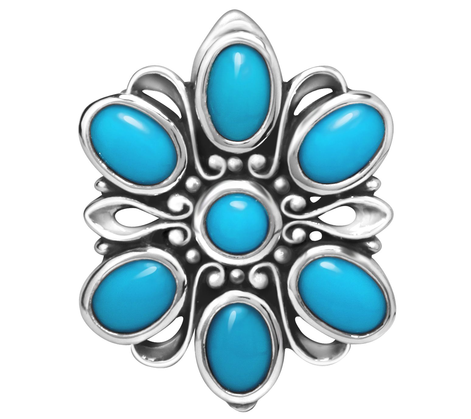 Carolyn Pollack Sterling Turquoise Magnetic In sert