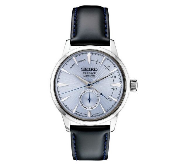 Seiko Mens Presage Automatic Leather Band Watc h