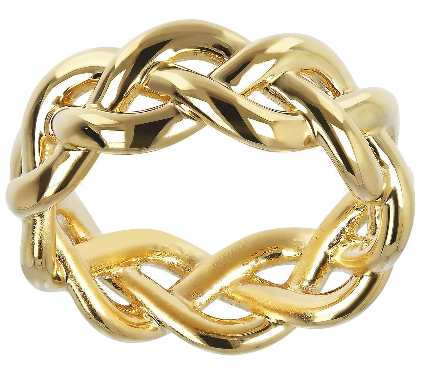 Oro Nuovo Polished Braided Band Ring, 14K Gold