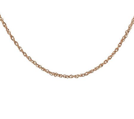 Milor Gold 36 Diamond Cut Singapore Necklace, 14K Gold 3.10g