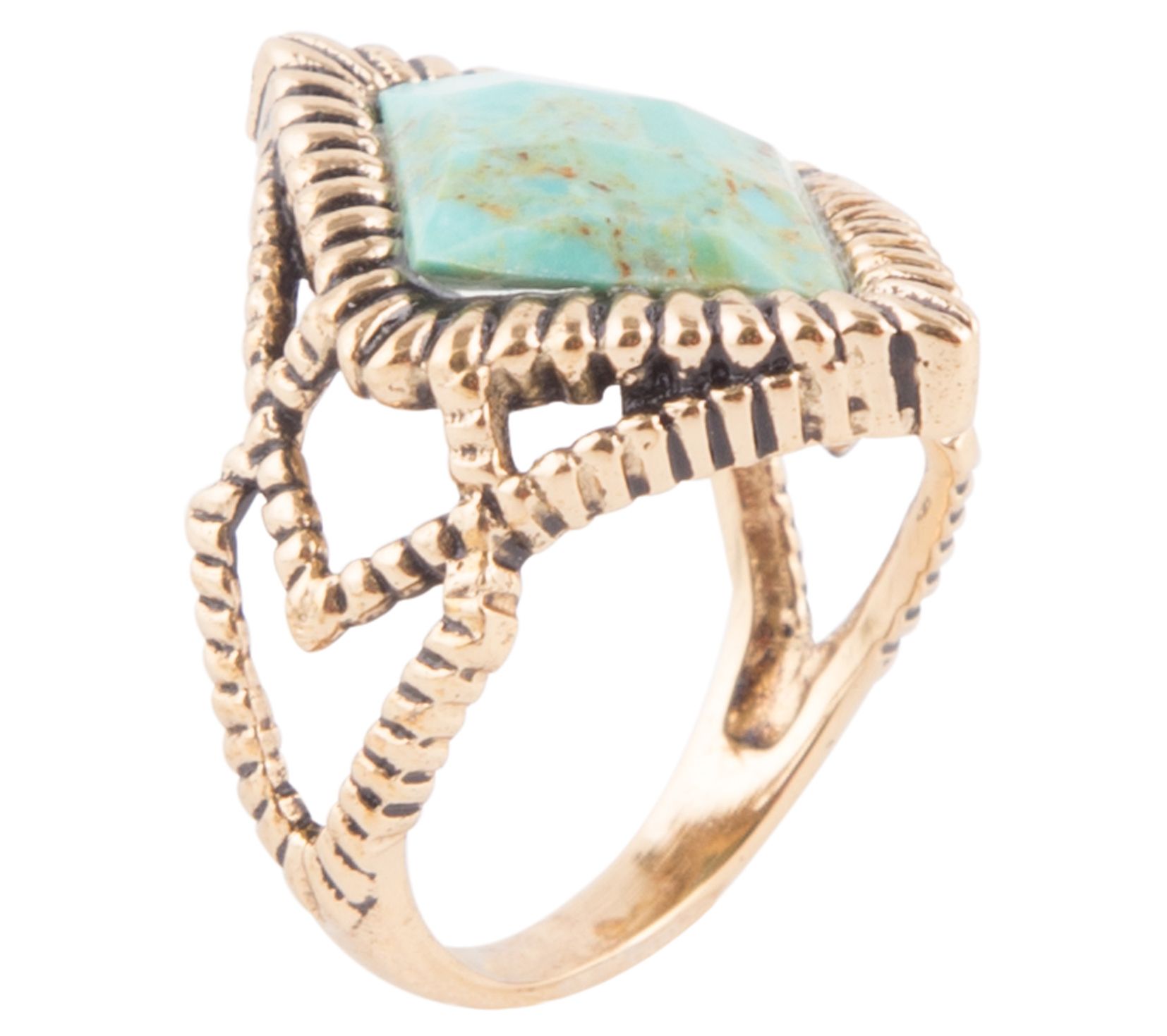 Barse Artisan Crafted Composite Turquoise Ring
