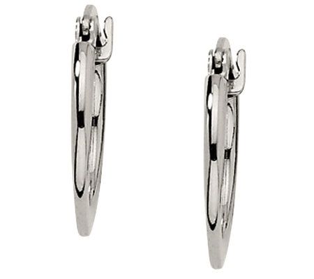 Steel by Design Tapered Hoop Earrings