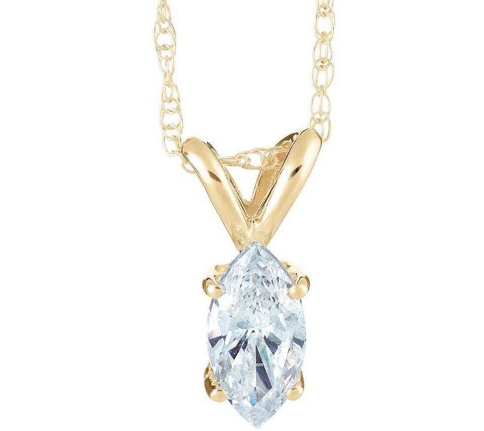 Affinity 3/4 ct Diamond Pendant, 1 4K Yellow Gold