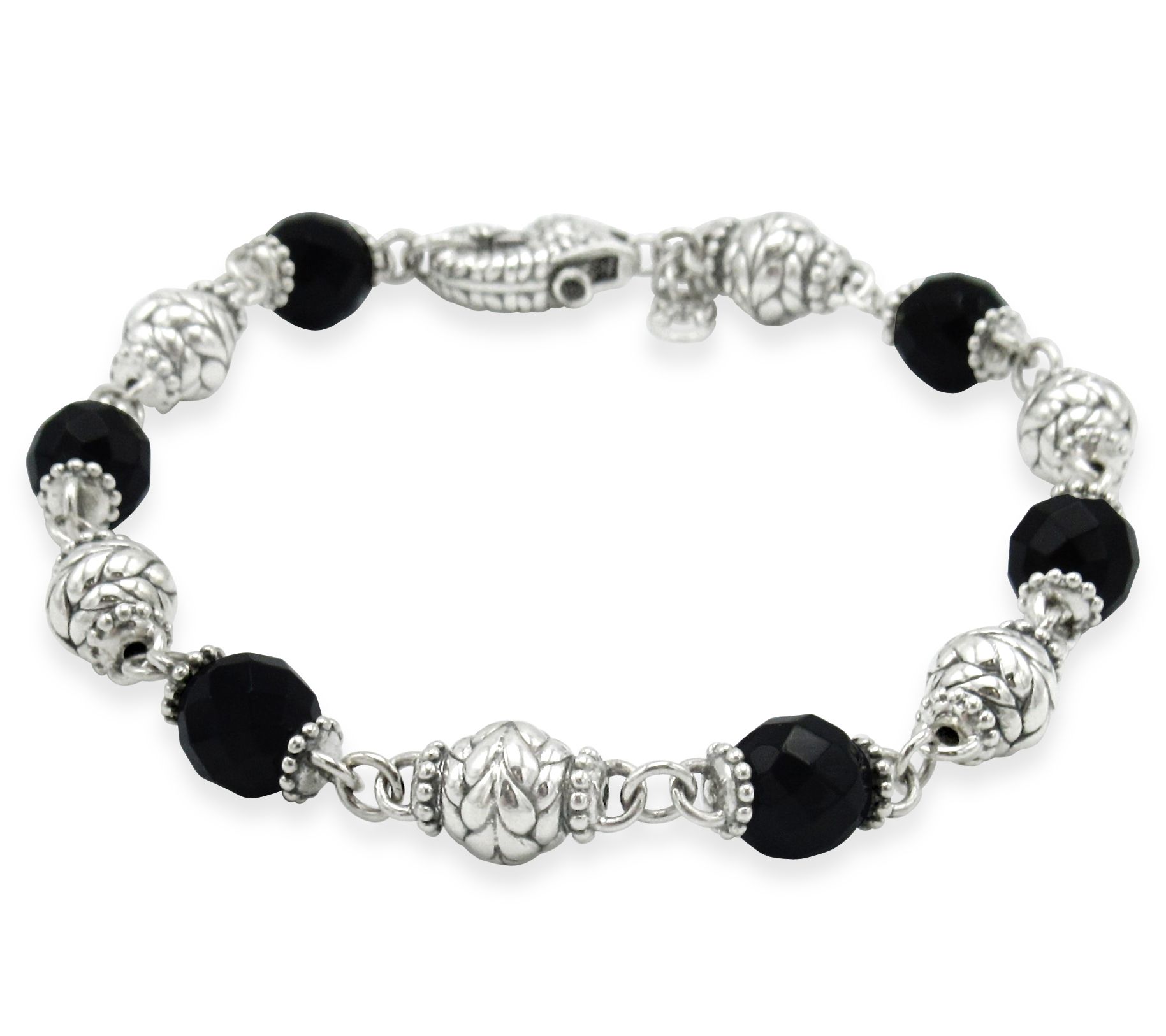 Tiffany Kay Studio Sterling Onyx Bead Bracelet