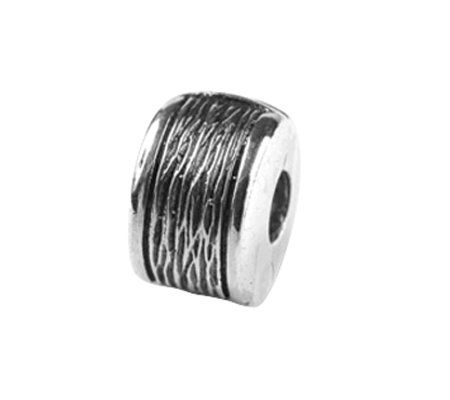 Prerogatives Sterling Hinged Pattern Clip Bead
