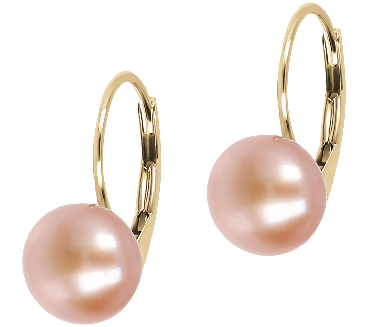 Honora Cultured Pearl Earrings, 14K Gold Plated