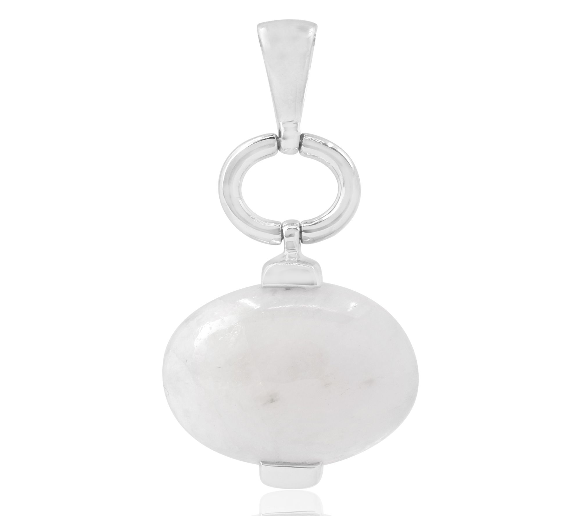Sterling Silver Rainbow Moonstone Pendant