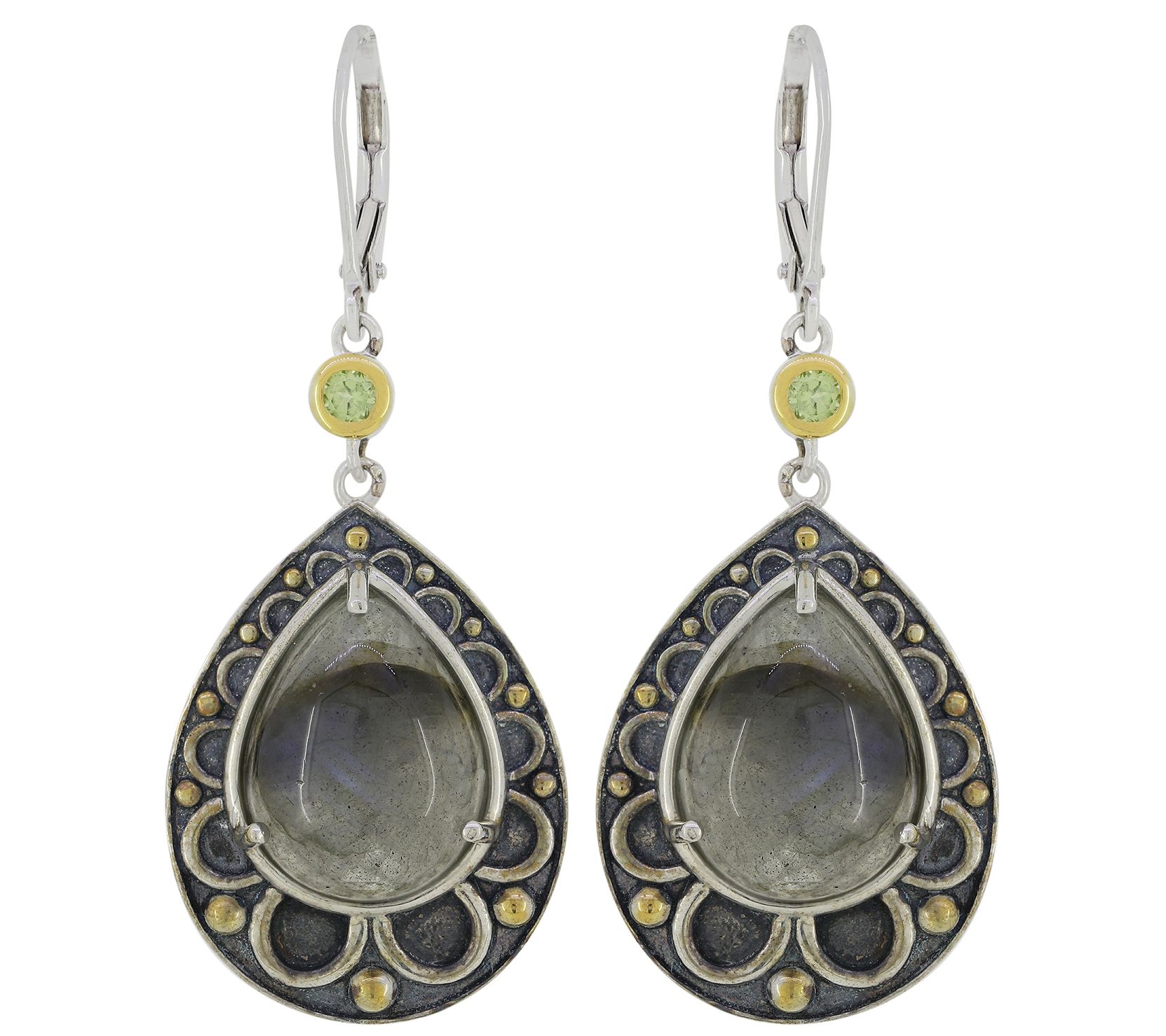 Generation Gems Cabochon Gemstone Earrings, S t rling Silver