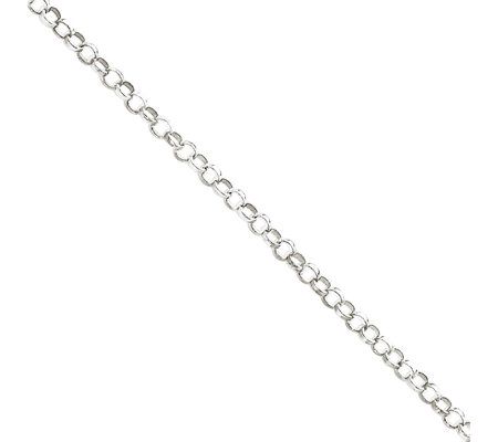 Sterling 2mm Rolo Chain Anklet