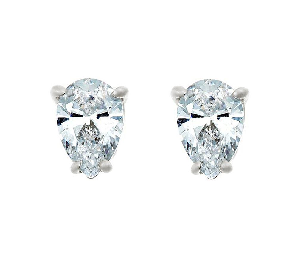 Affinity 1/2 cttw Pear Diamond Solitare Earrin gs, 14K Gold