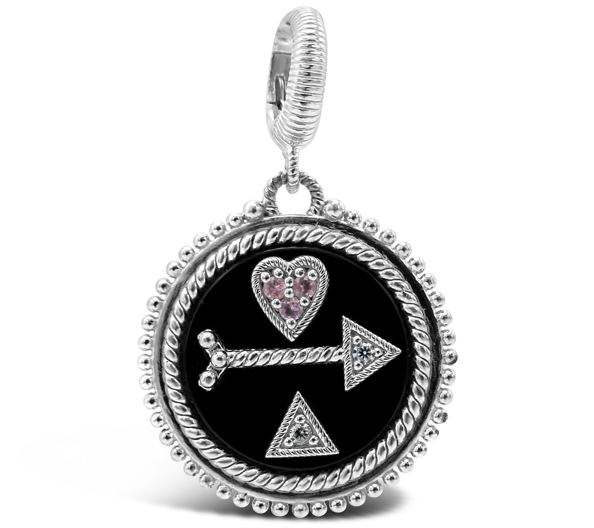 Judith Ripka Sterling Diamonique & Gemstone A r row Enhancer