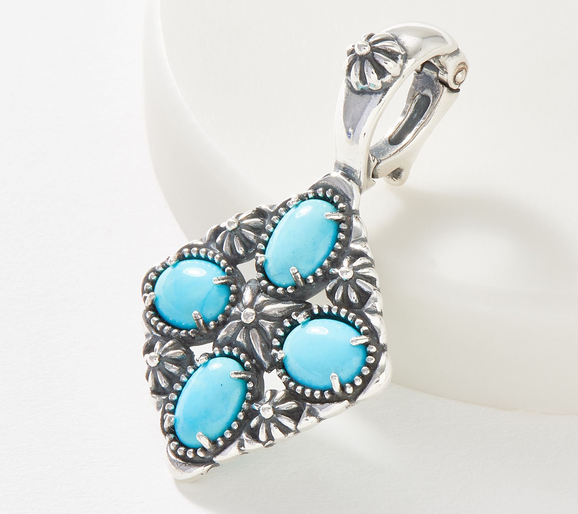 American West Oval Sleeping Beauty Turquoise Enhancer