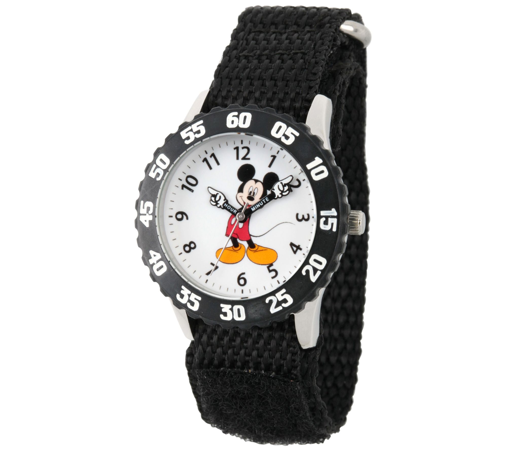 Disney Mickey Mouse Boys Black Time Teacher Wa tch