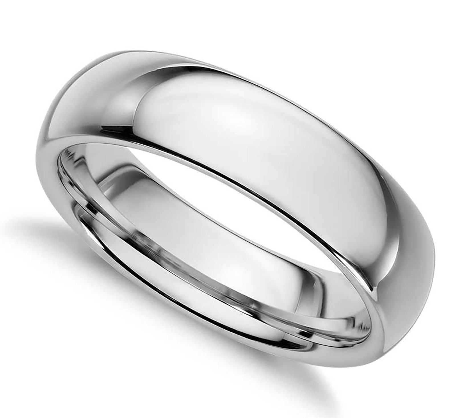 Sterling Silver 5MM Silk Fit Unisex Wedding B a nd Ring