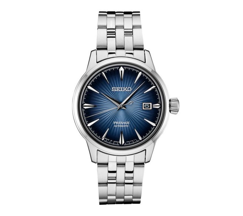 Seiko Mens Automatic Blue Gradation Stainless Watch