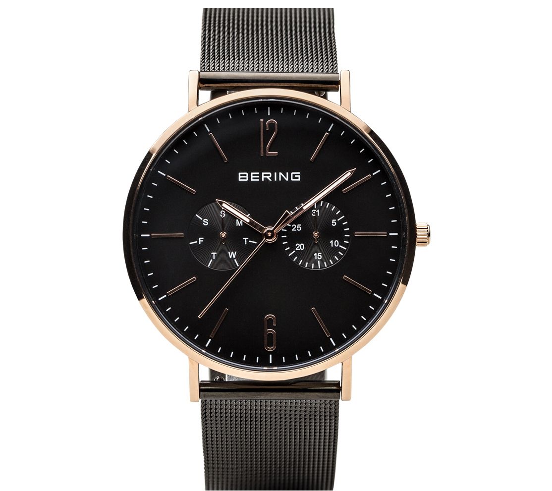 Bering Unisex Rosetone IP-Plated Watch