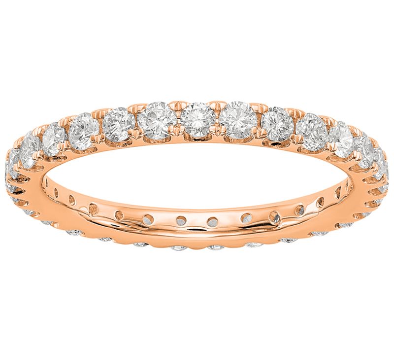 Fire Light Lab Grown Diamond 14K Eternity Band, 1.00 cttw