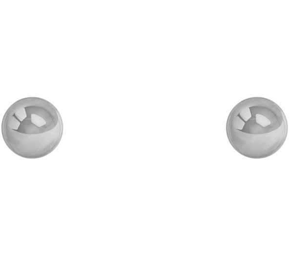 Sterling Silver 4mm Polished Ball Stud Earring