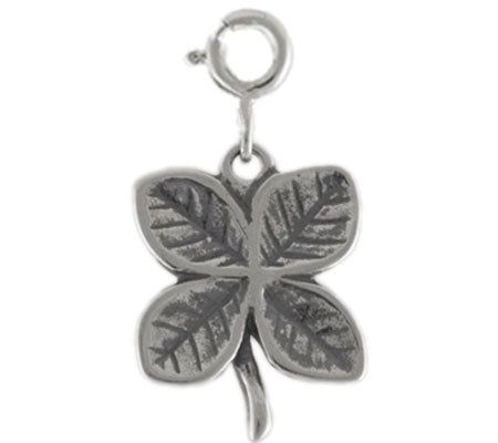 Sterling Four Leaf Clover Charm