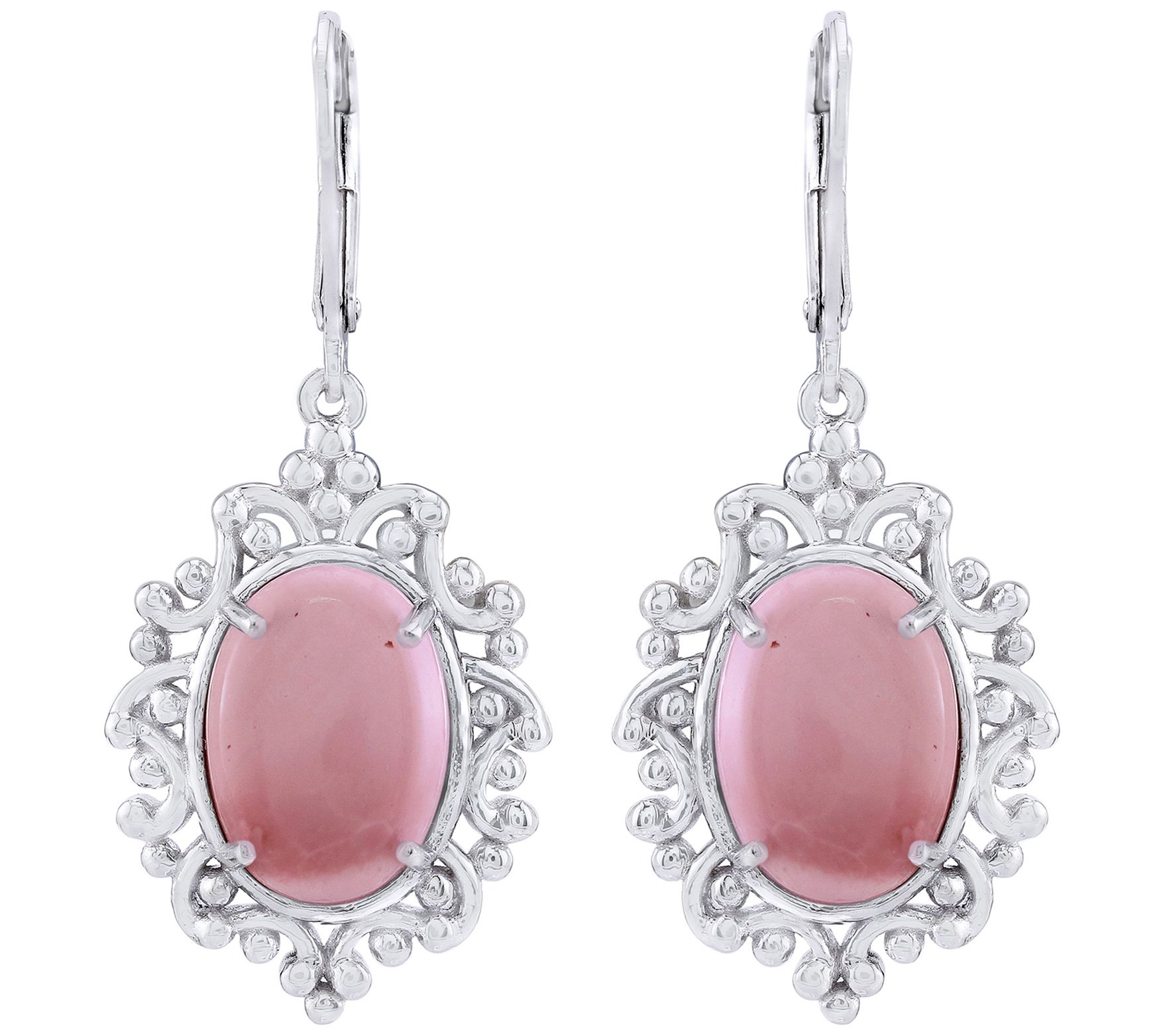 Generation Gems Sterling Silver Opaque Gem ston Earrings