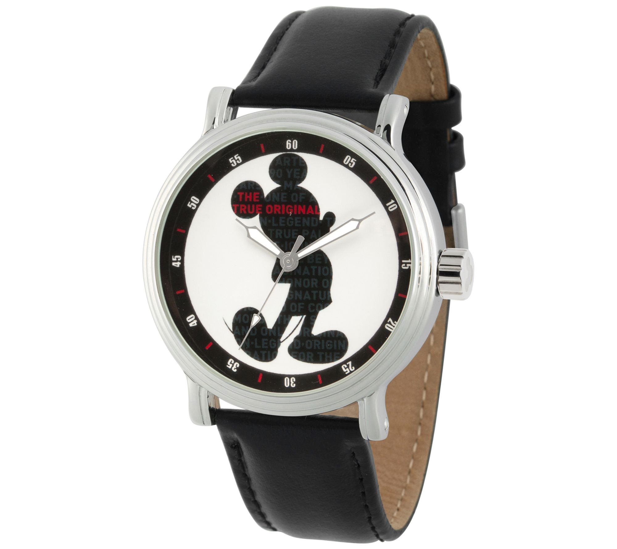 Disney Mickey Mouse Mens Silhouette Vintage Wa tch