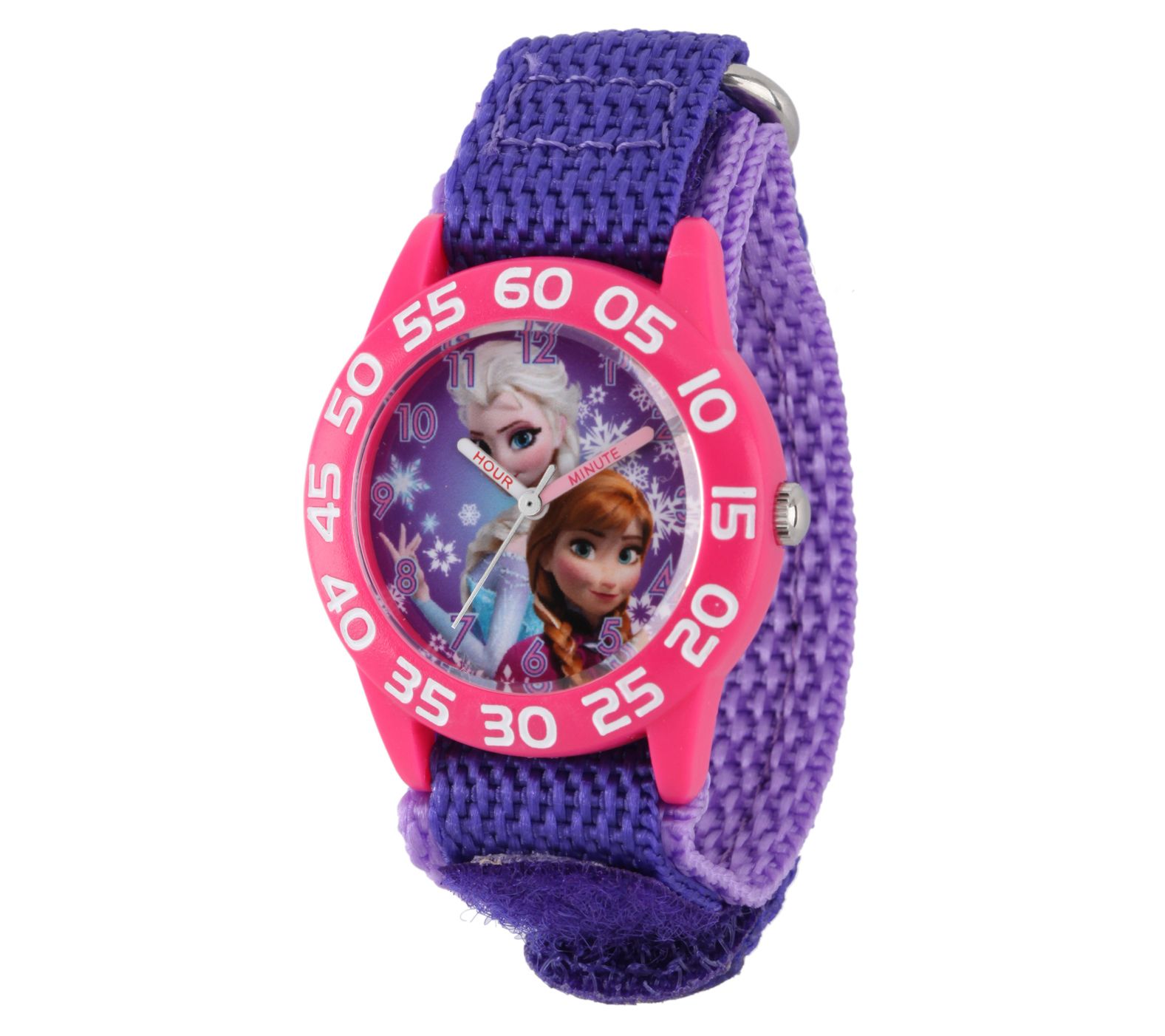 Disney Frozen Elsa & Anna Girls Nylon Strap Wa tch