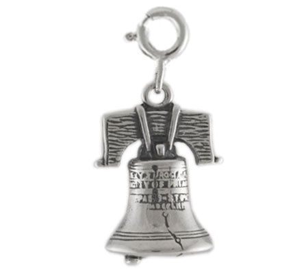 Sterling Liberty Bell Charm