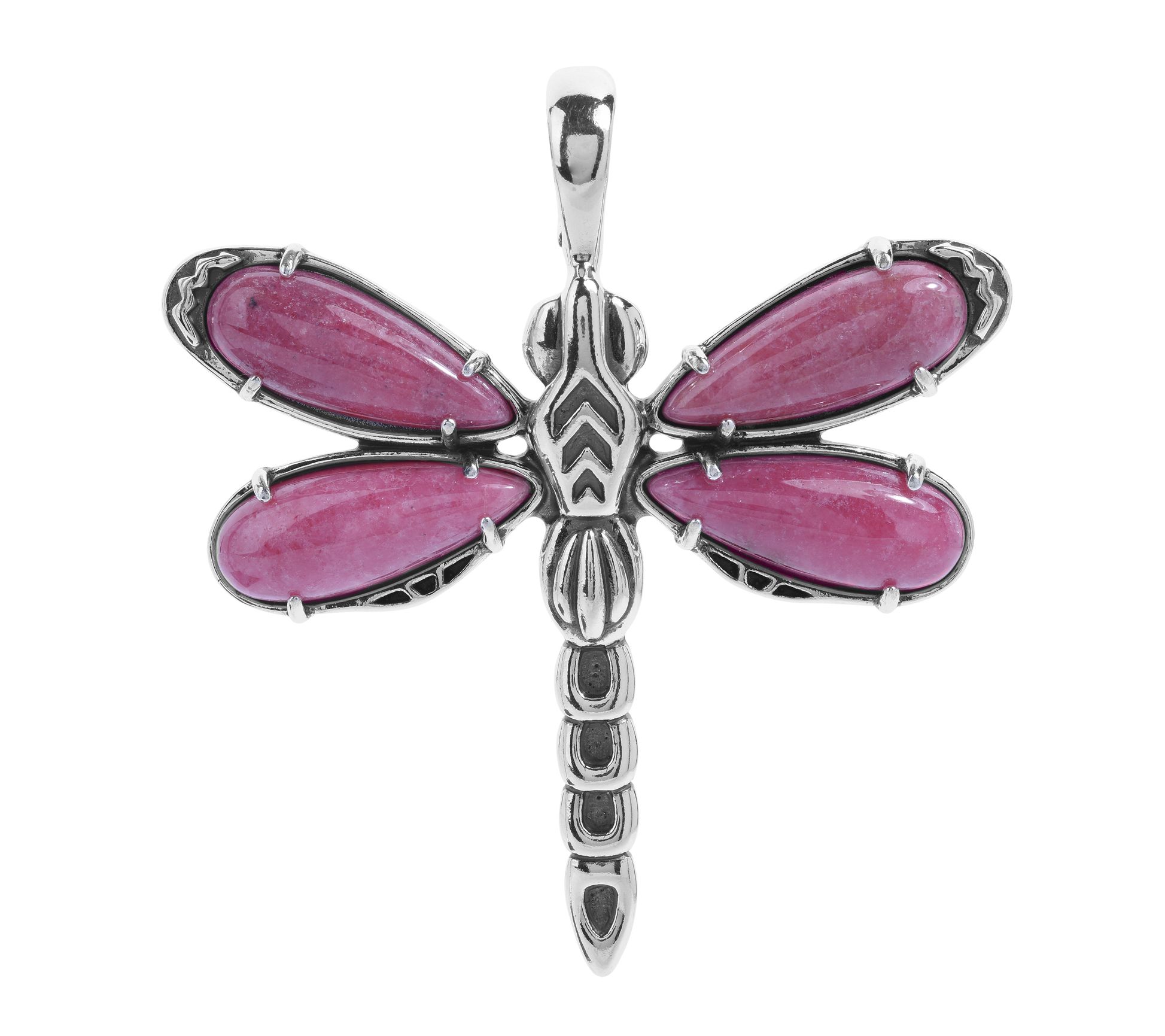 American West Sterling Rhodonite Dragonfly Enhancer