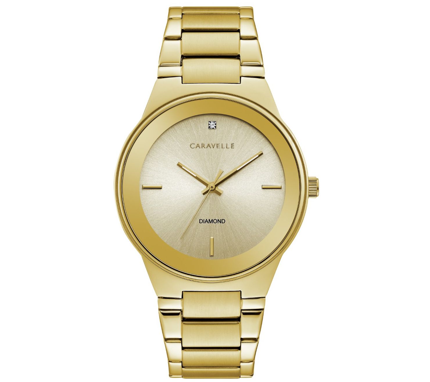 Caravelle by Bulova Mens Diamond Accent W atch