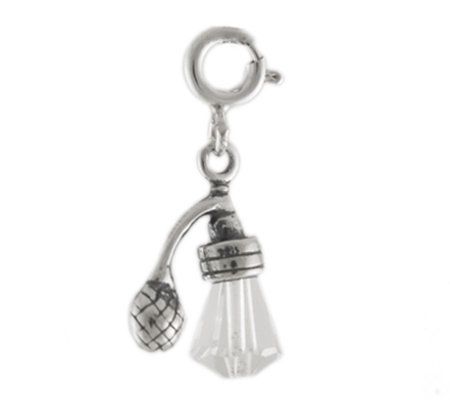 Sterling Crystal Perfume Charm