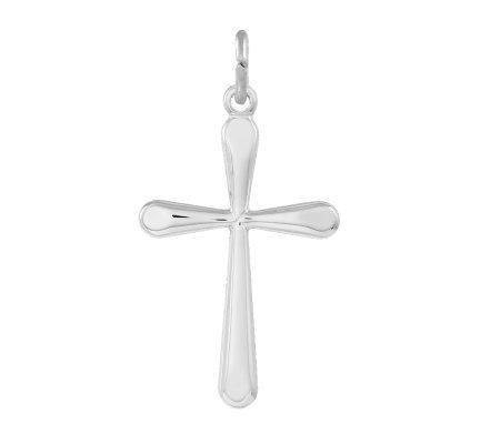 Sterling Polished Cross Pendant